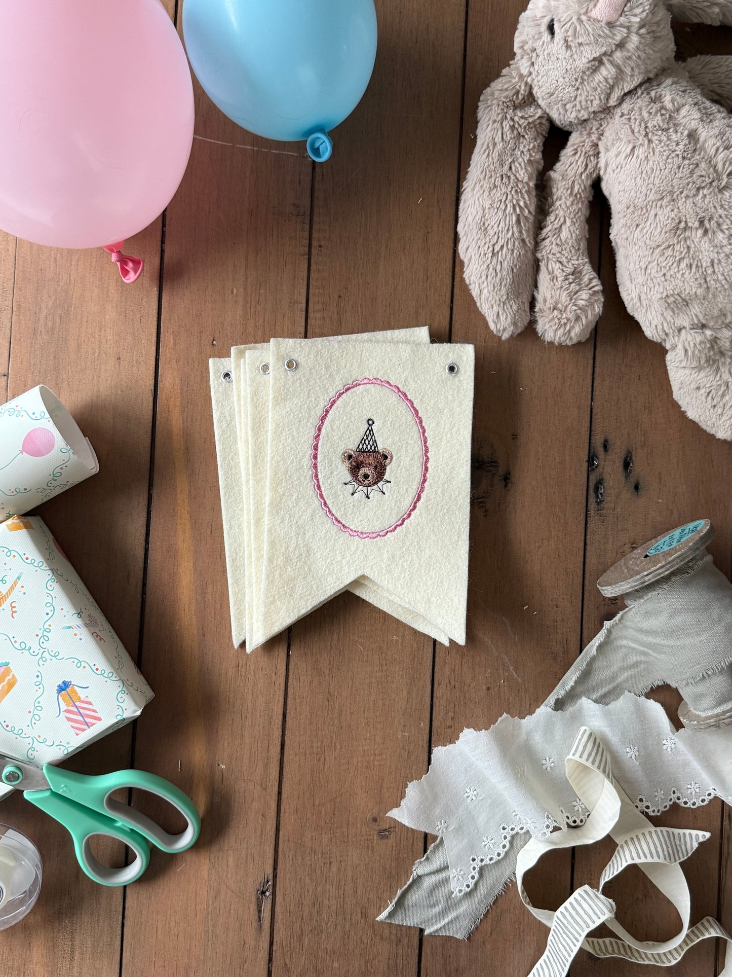 Embroidered Birthday Banner