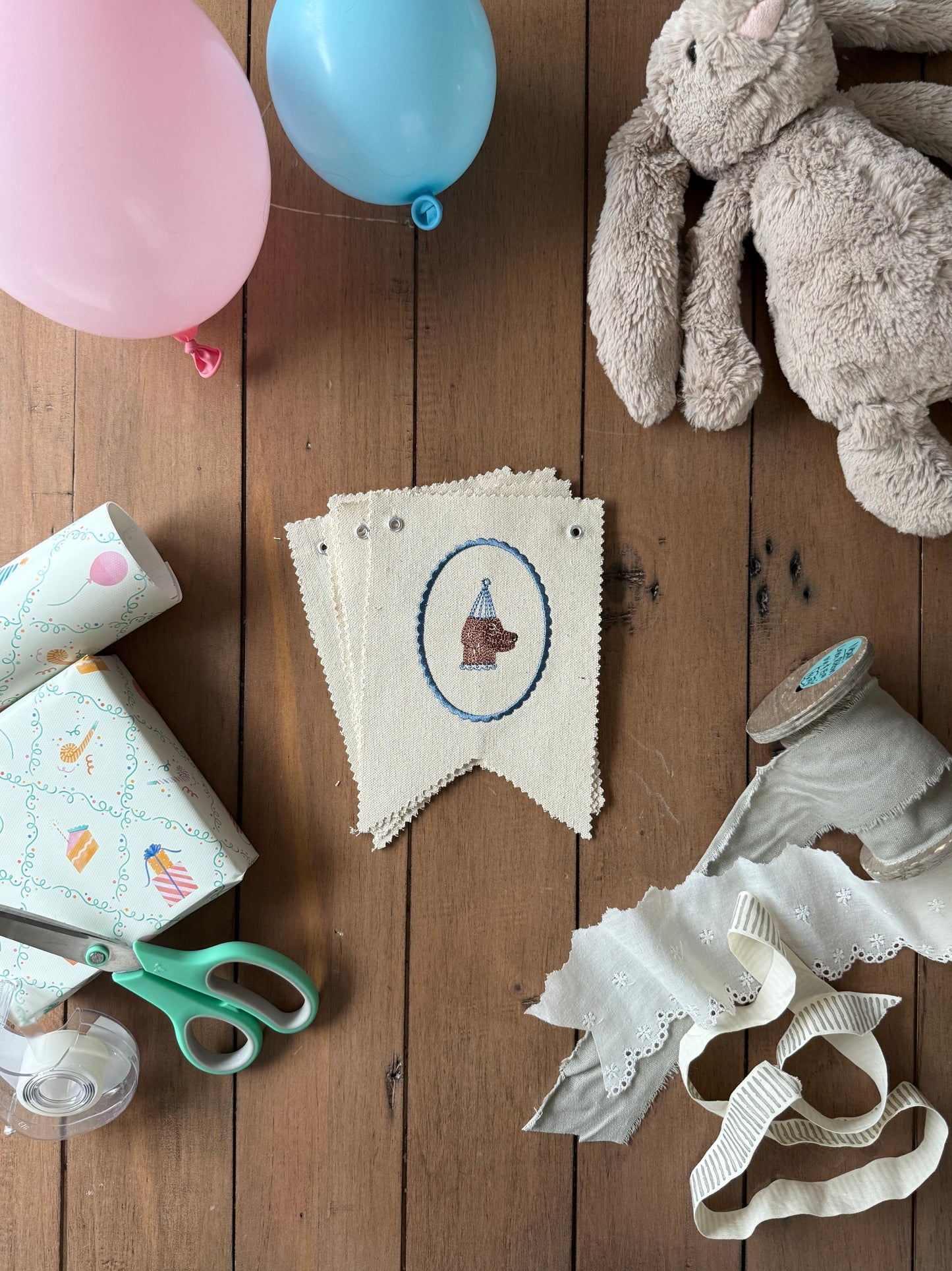 Embroidered Birthday Banner