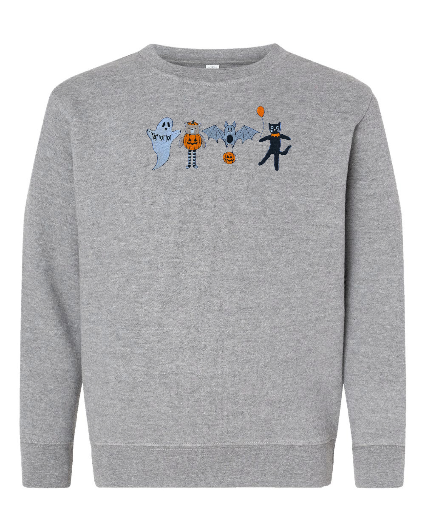 Youth Boo, Bear, Bat and Cat Crewneck