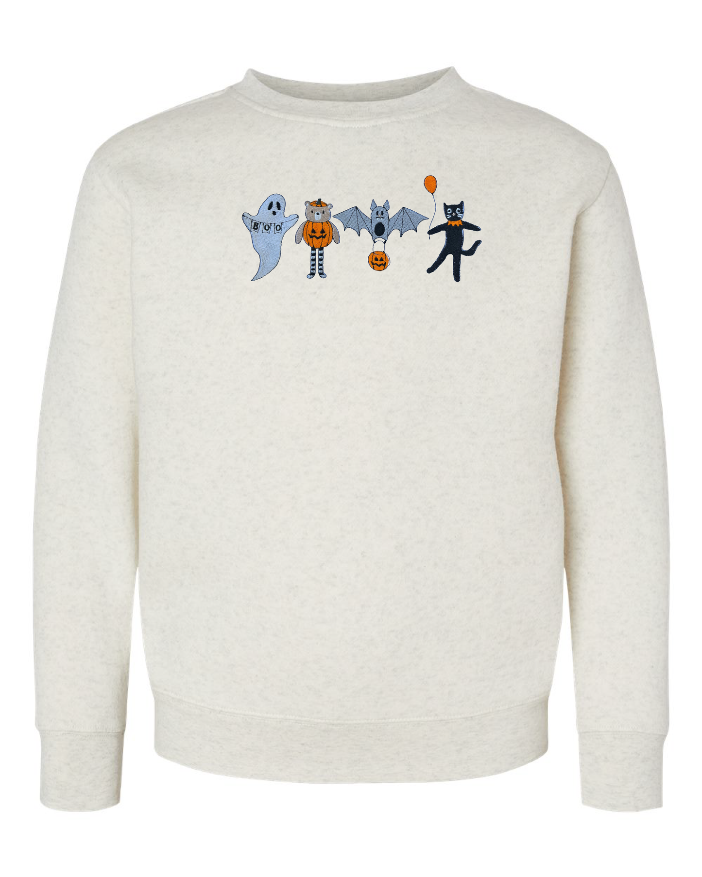 Youth Boo, Bear, Bat and Cat Crewneck