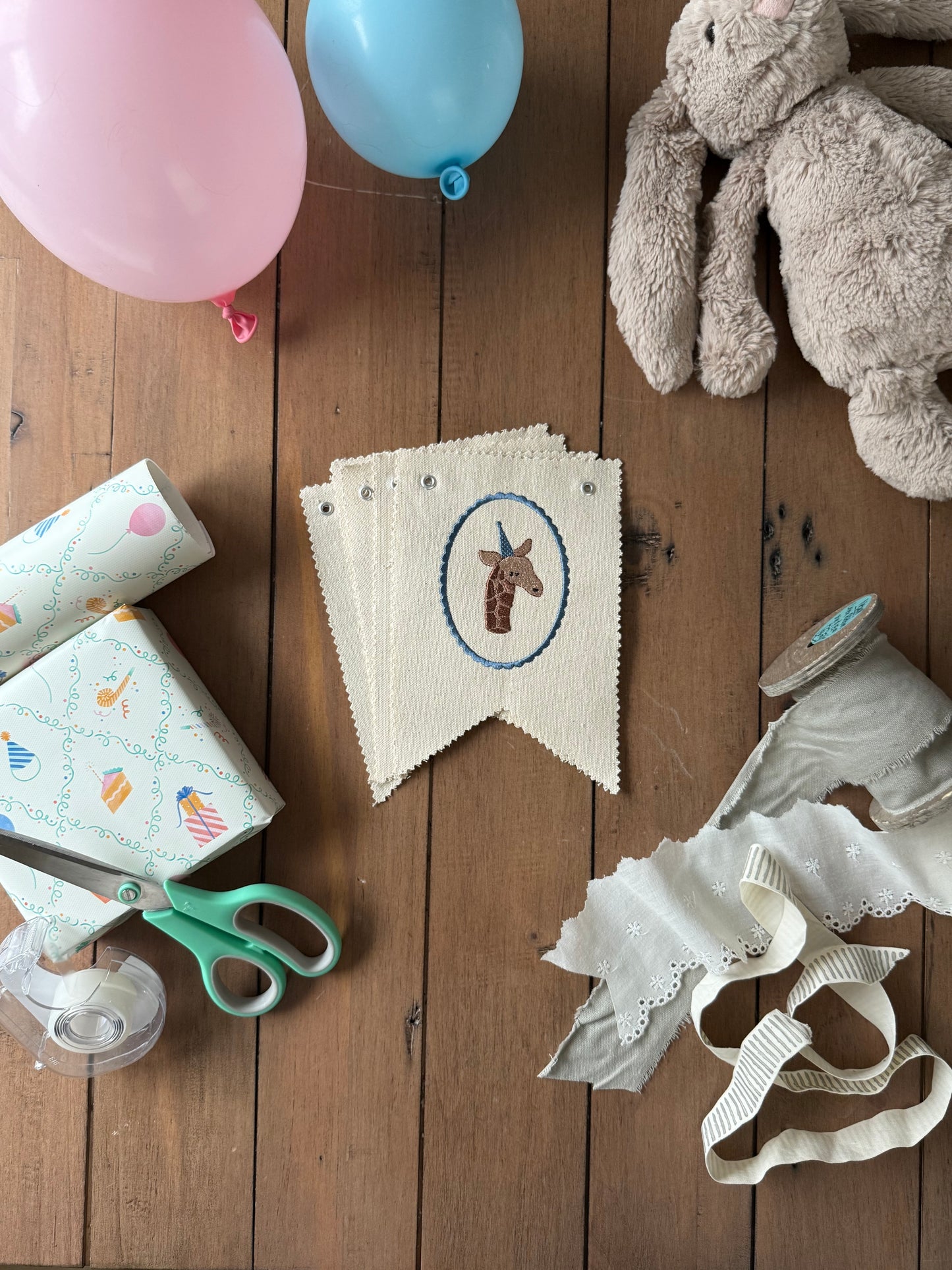 Embroidered Birthday Banner