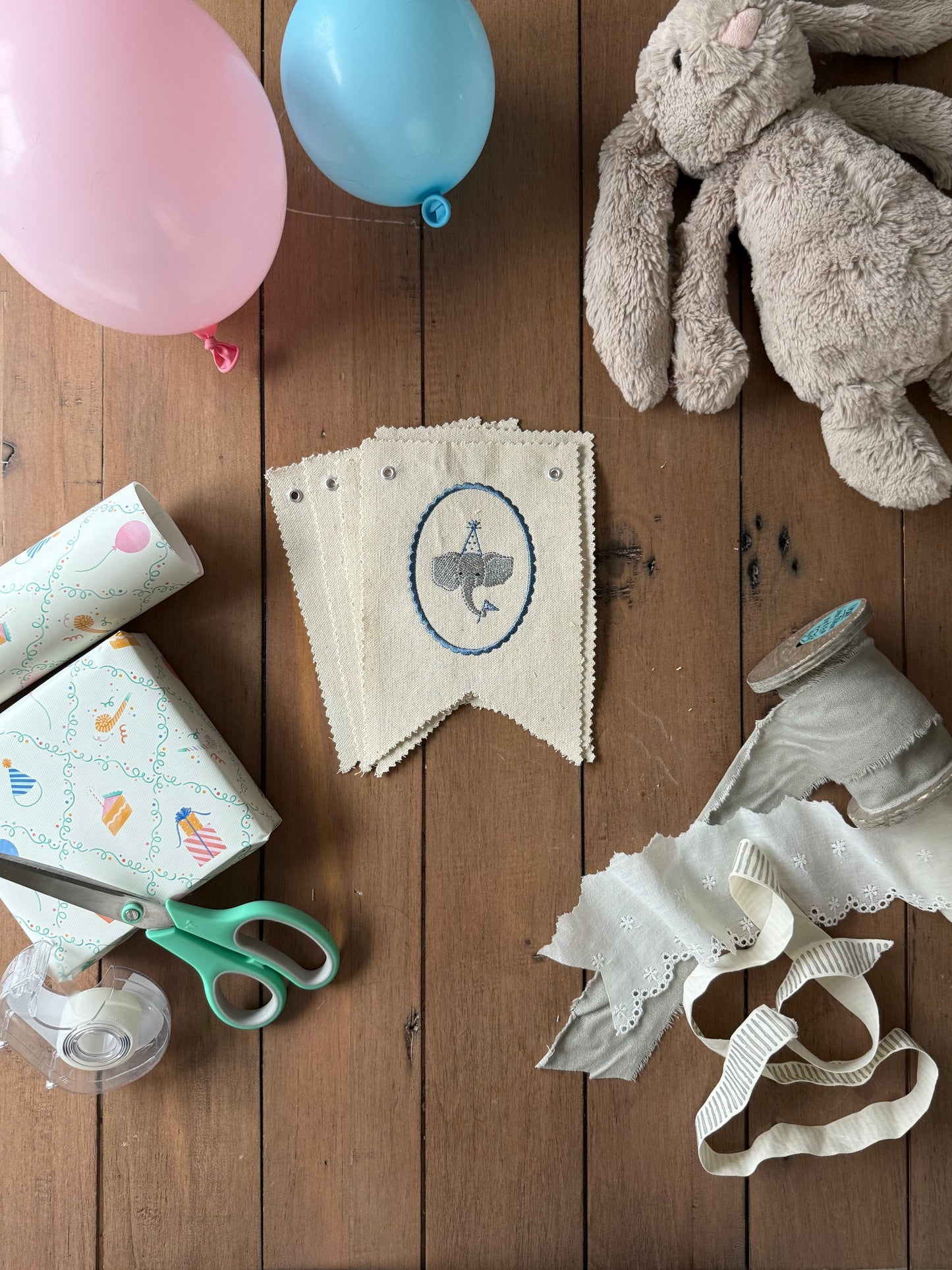 Embroidered Birthday Banner