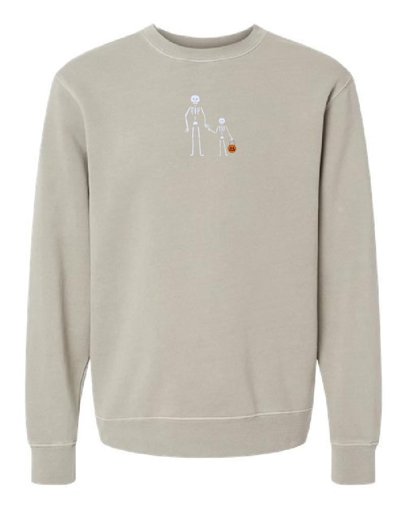Skeleton + Little Skeleton Crewneck