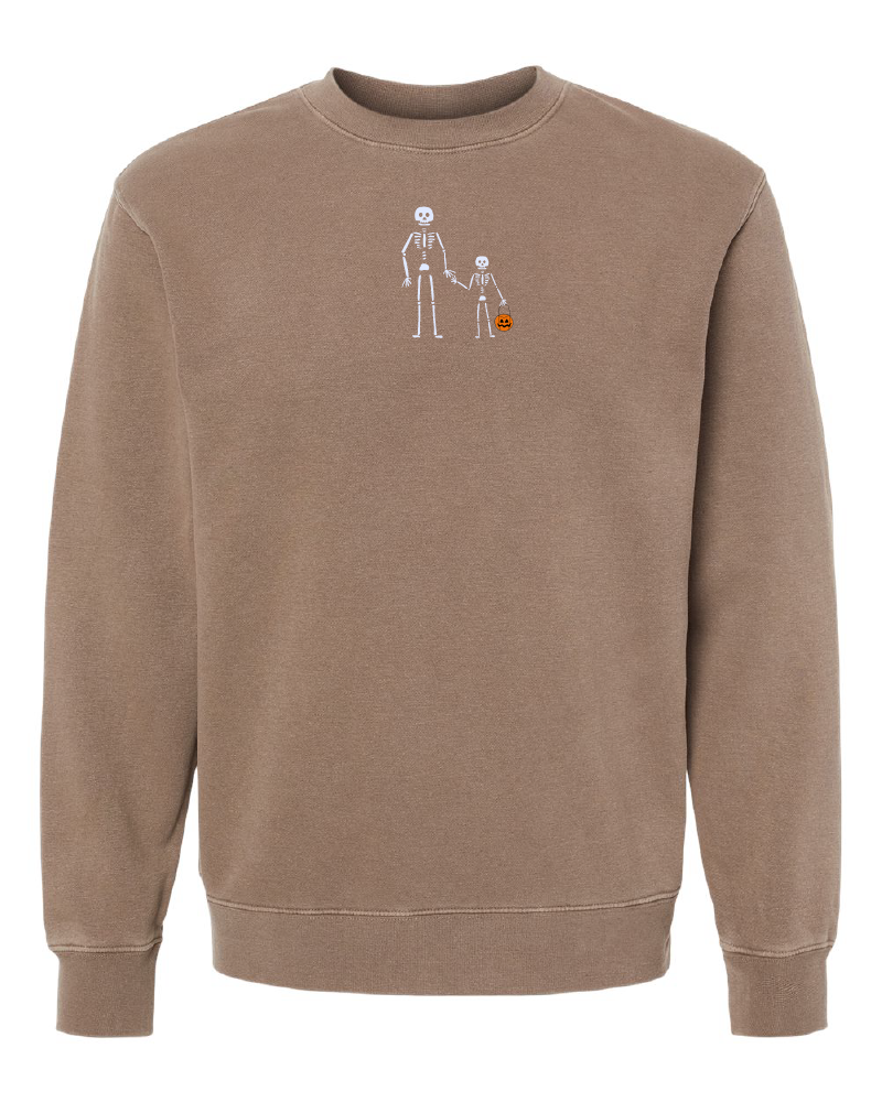 Skeleton + Little Skeleton Crewneck