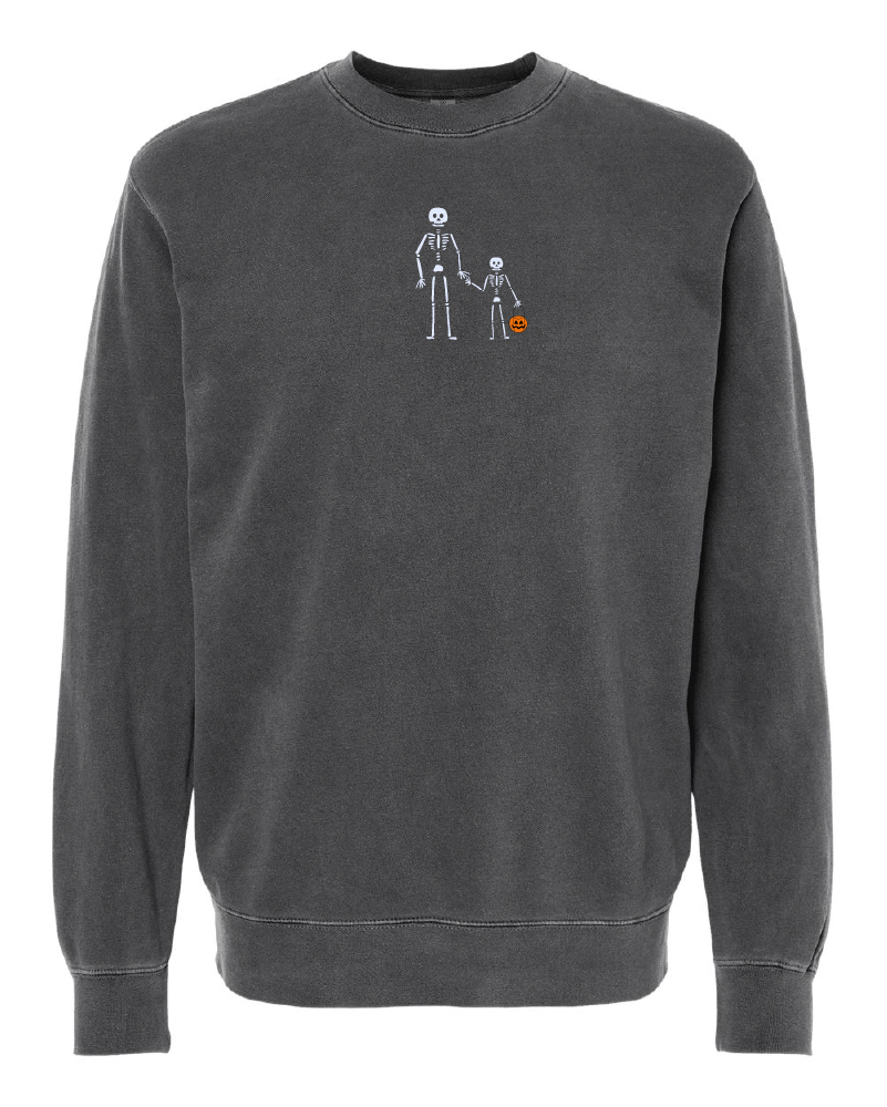 Skeleton + Little Skeleton Crewneck