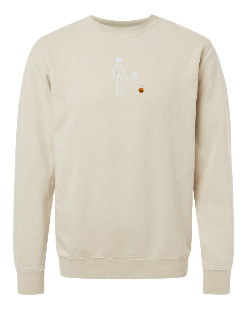 Skeleton + Little Skeleton Crewneck