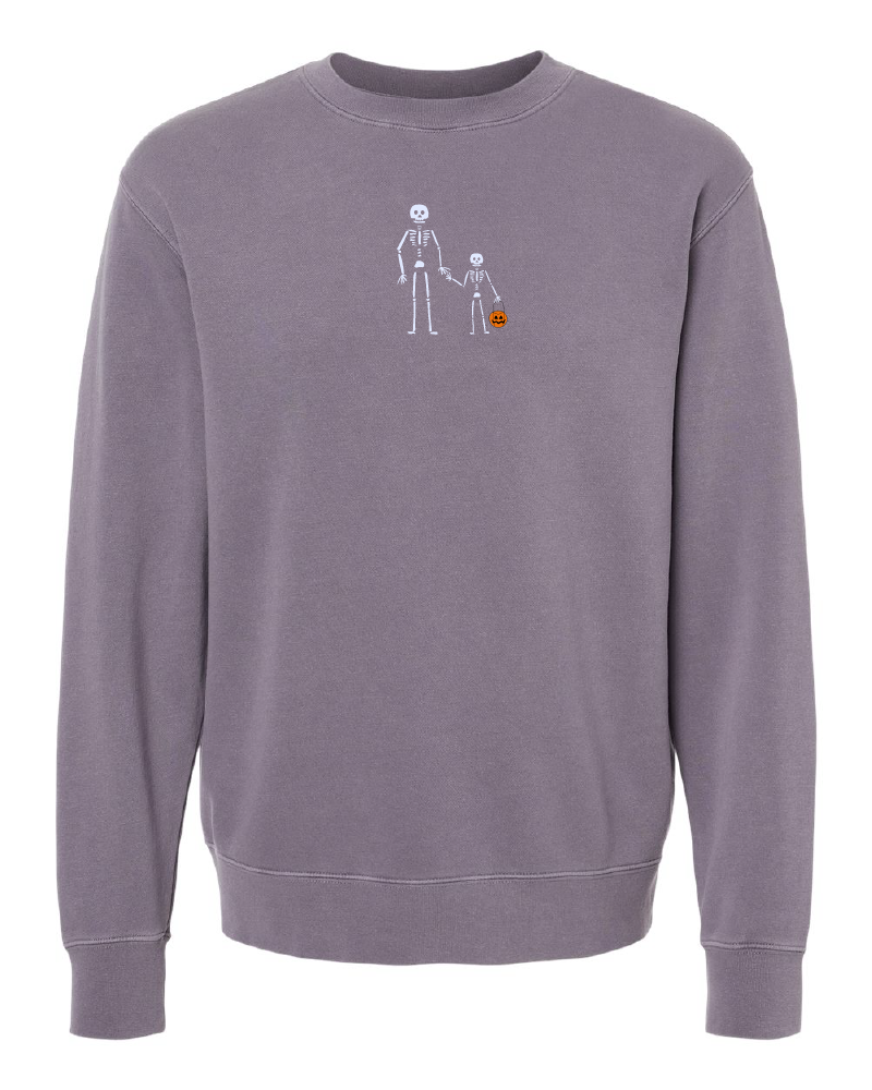 Skeleton + Little Skeleton Crewneck