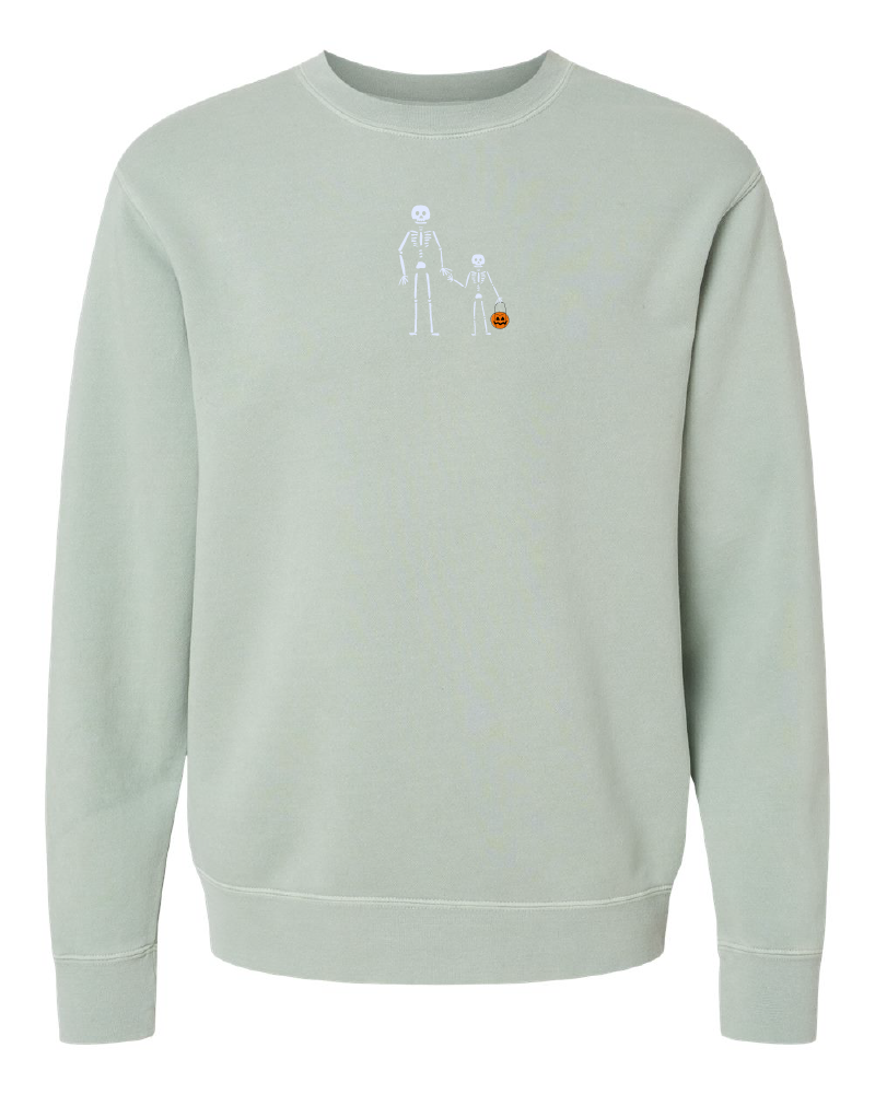 Skeleton + Little Skeleton Crewneck