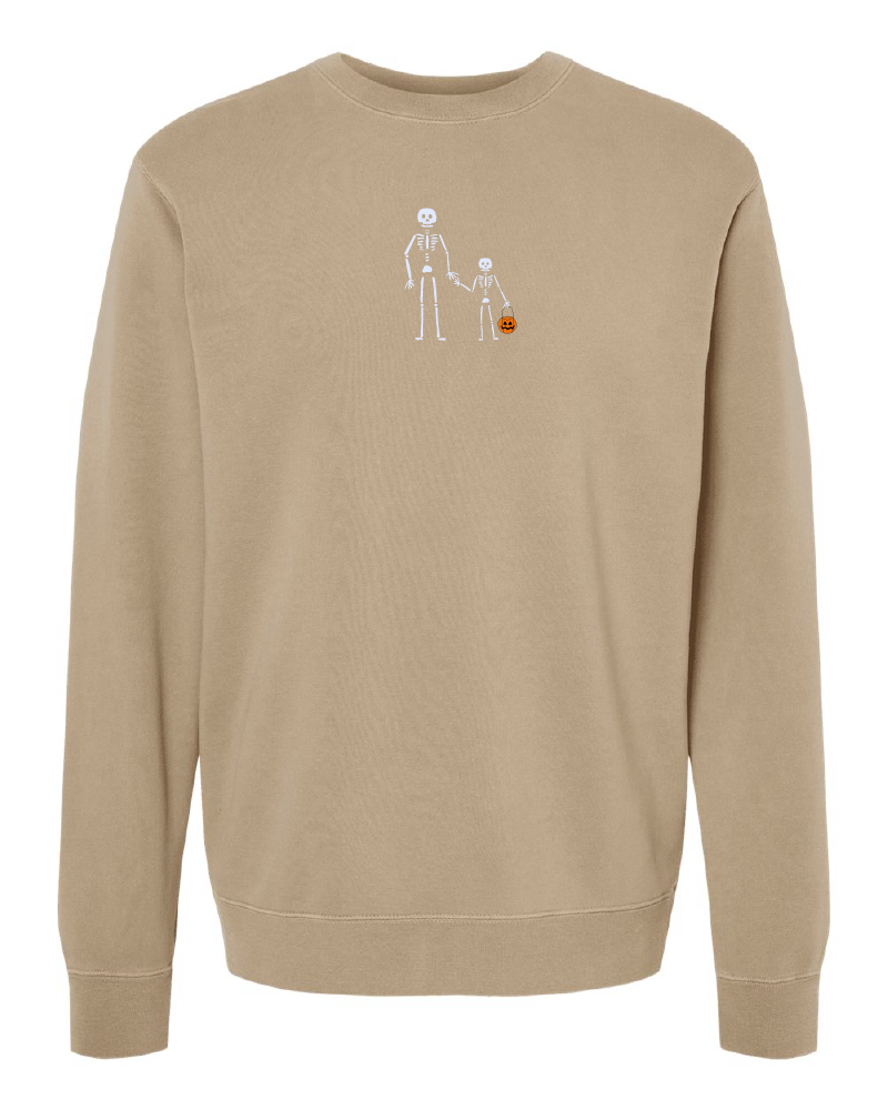 Skeleton + Little Skeleton Crewneck
