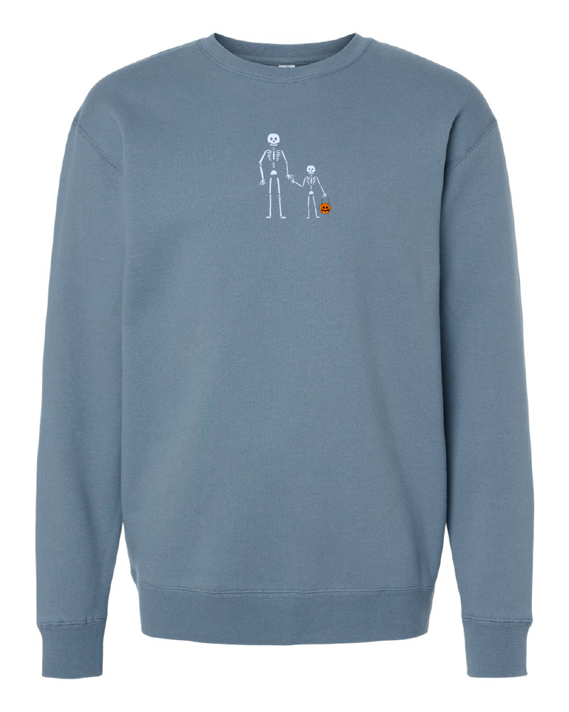 Skeleton + Little Skeleton Crewneck