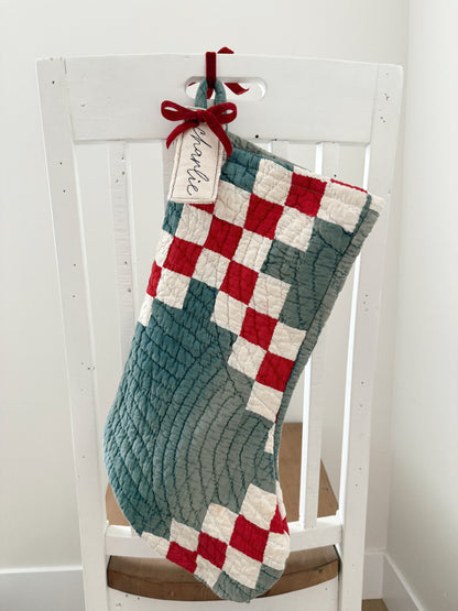 Custom Embroidered Stocking Tags-Cursive