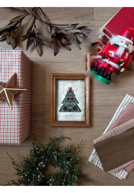 Flat Christmas Embroidery