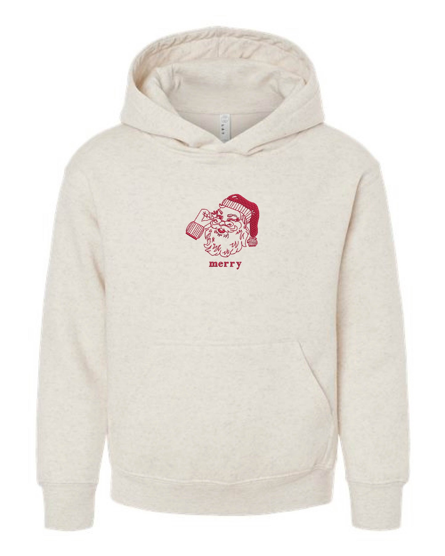 Youth Winking Santa Hoodie